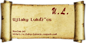 Ujlaky Lukács névjegykártya